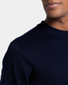 Blue Crewneck sweatshirt in double jersey Compact Cotton | Filatori