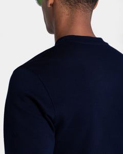 Blue Crewneck sweatshirt in double jersey Compact Cotton | Filatori