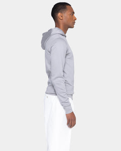 Grey Hoodie in double jersey Compact Cotton | Filatori