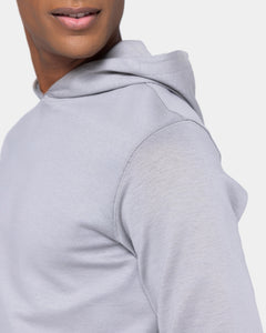 Grey Hoodie in double jersey Compact Cotton | Filatori