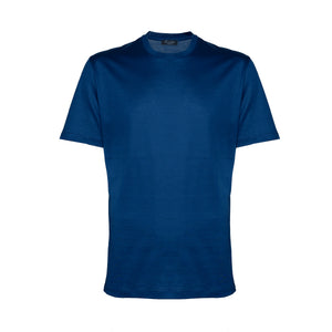 Blue Marine Short Sleeve T-Shirt 100% Egyptian Cotton | Filatori 