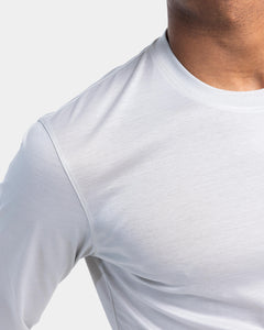 Pearl grey Long Sleeved T-Shirt 100% Egyptian Cotton | Filatori 