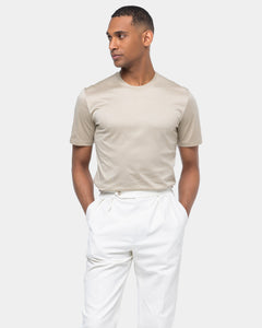 Sand Short Sleeve T-Shirt 100% Egyptian Cotton | Filatori 