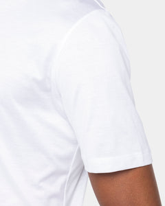 White Short Sleeve Half Zip Polo 100% Egyptian Cotton | Filatori