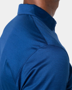 Blue Marine Long Sleeve Half Zip Polo 100% Egyptian Cotton | Filatori