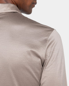 Polo mezza zip manica lunga tinta unita Talpa 100% Cotone egiziano | Filatori