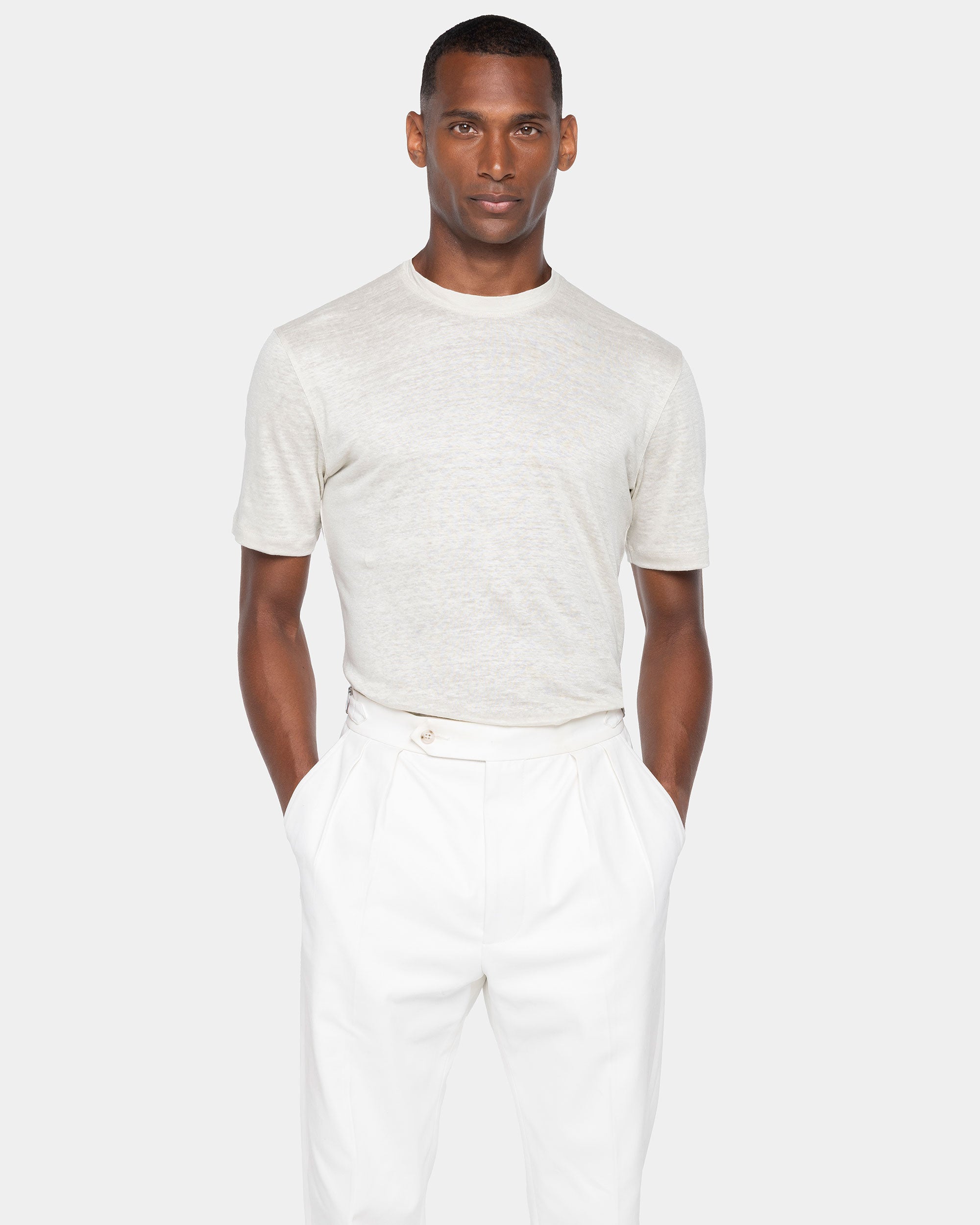 T shirt manica corta tinta unita Corda 100% Masters of Linen | Filatori