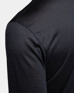 Black Tech Long Sleeve T-Shirt Wool | Filatori 