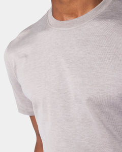 T shirt manica corta soft tinta unita Sabbia Melange Seta Cotone | Filatori