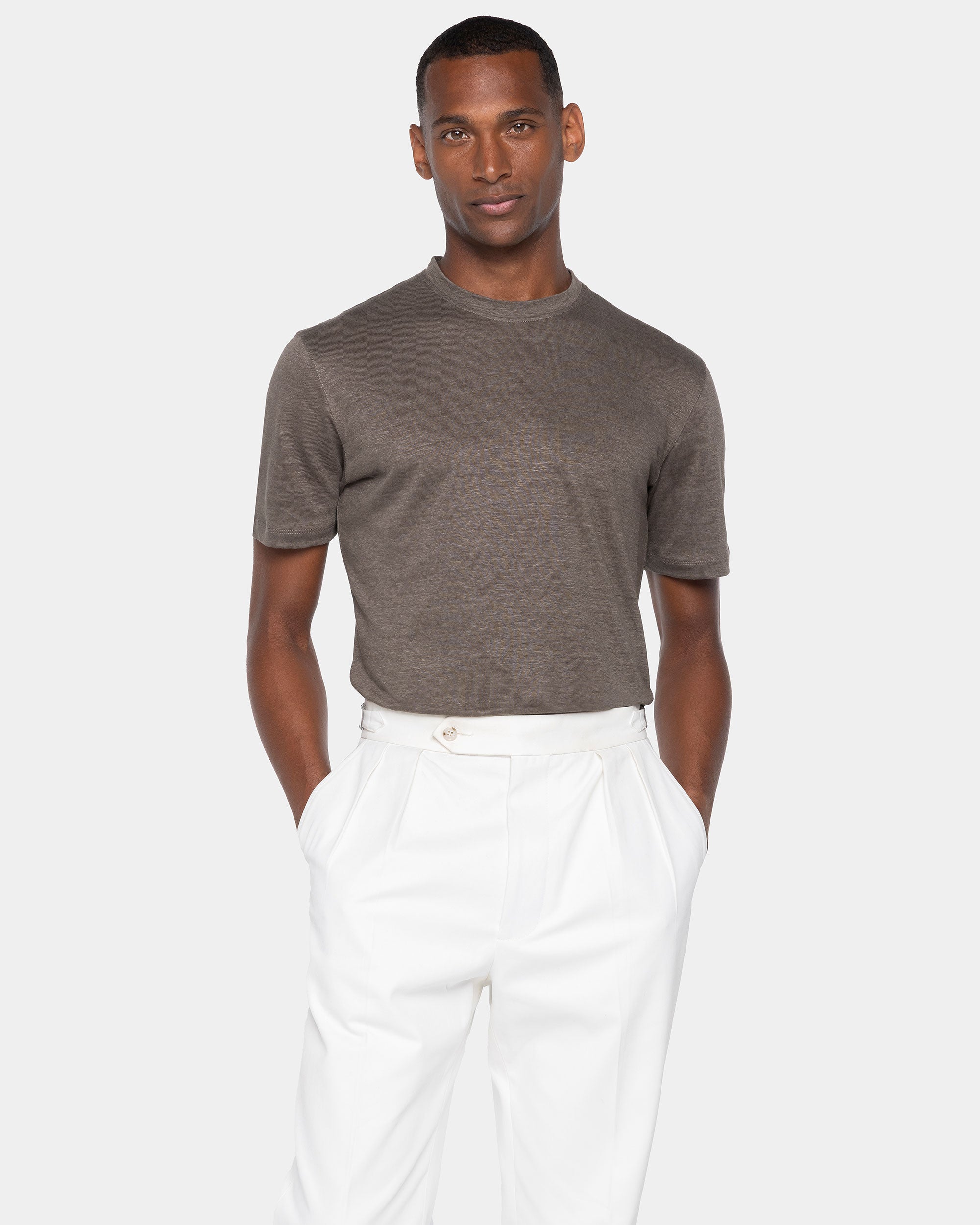 T shirt manica corta tinta unita Talpa 100% Masters of Linen | Filatori